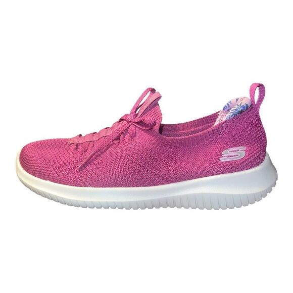 Skechers Women's Ultra Flex Washable Slip Ons Flourishing View Raspberry Pink 5M - Picture 7 of 10